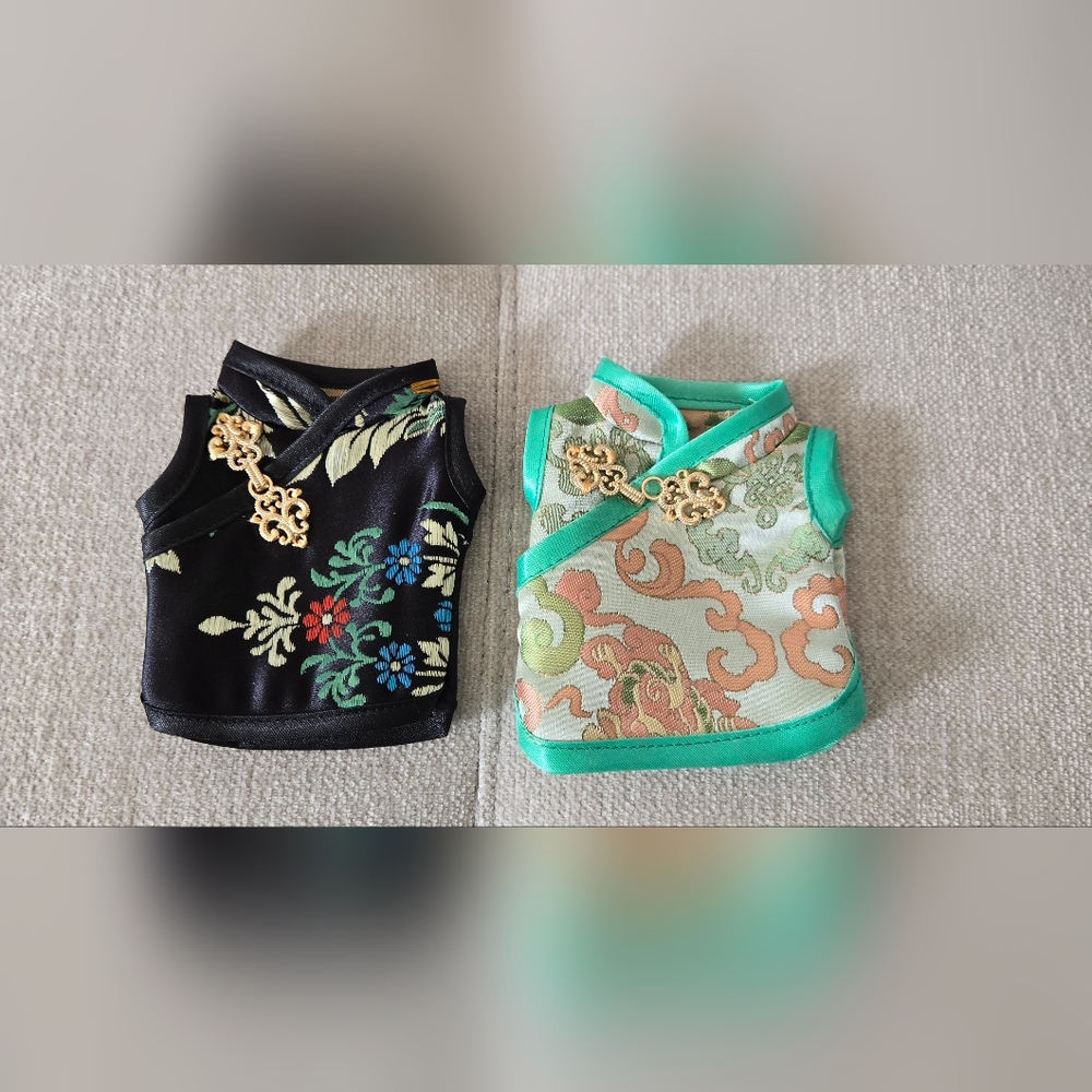 Traditional Chinese Floral and Patterned Dress for LABUBU